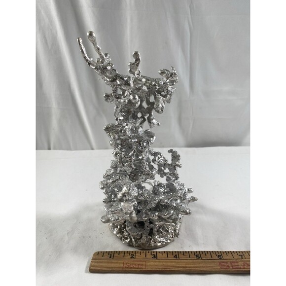 Anthill Art Casting Sculpture Fire Ant Aluminum Casting 10” Tall #76 - Picture 5 of 9